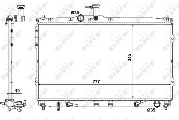 Radiator, engine cooling 58421 - image 2