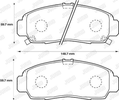 Brake Pad Set, disc brake 572449J