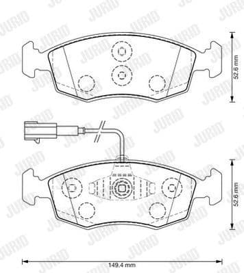 Brake Pad Set, disc brake 573367J