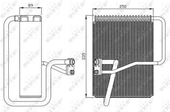 Evaporator, air conditioning 36072