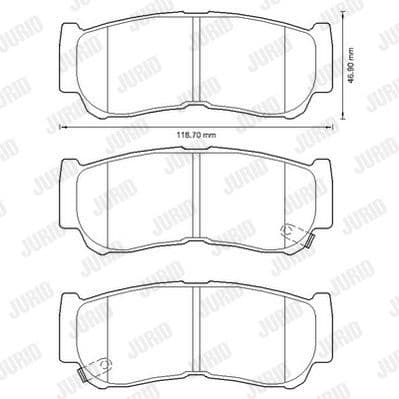 Brake Pad Set, disc brake 572608J - image 2