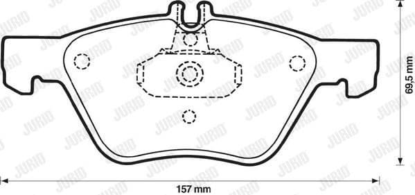 Brake Pad Set, disc brake 571876J