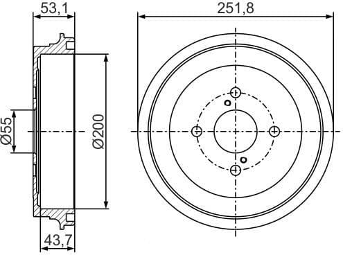 Brake Drum 0986477296 - image 5