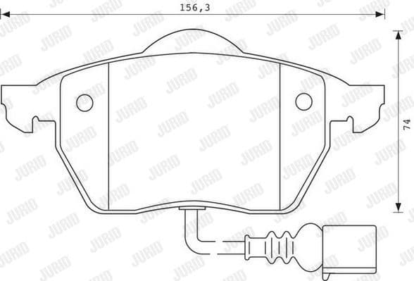 Brake Pad Set, disc brake 571984J
