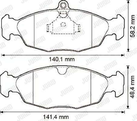 Brake Pad Set, disc brake 571924J