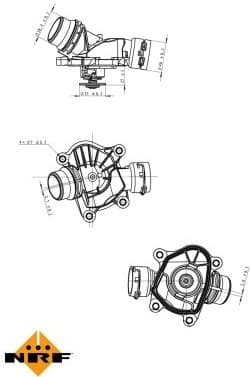 Thermostat, coolant EASY FIT 725041