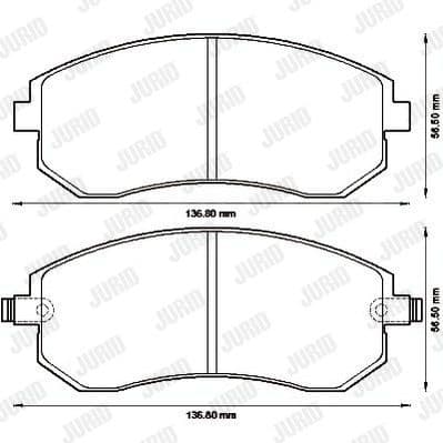 Brake Pad Set, disc brake 572550J - image 2