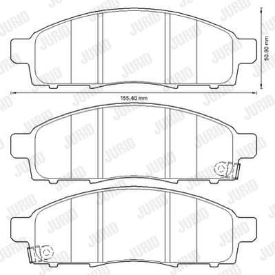 Brake Pad Set, disc brake 572646J
