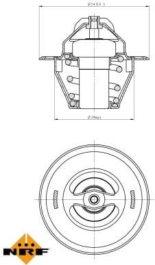 Thermostat, coolant EASY FIT 725212