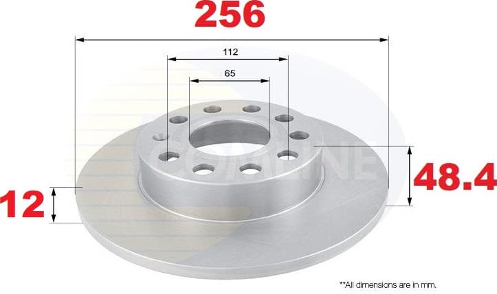 Brake disc, 1pcs REAR ADC1448