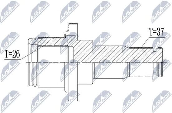 Stub Shaft, differential NPW-VW-004W1 - image 5