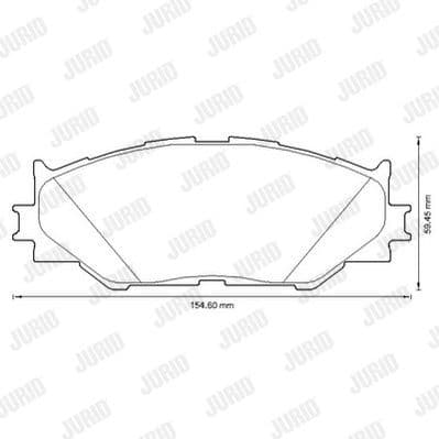 Brake Pad Set, disc brake 572620J