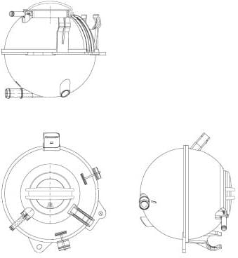 Expansion Tank, coolant EASY FIT 454082