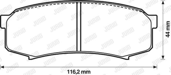 Brake Pad Set, disc brake 572245J - image 2