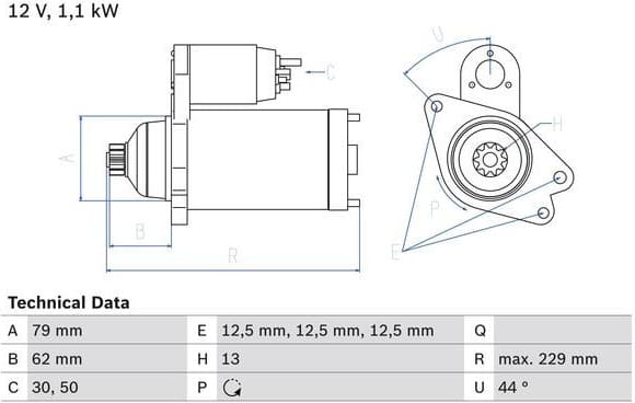 Starter 0 986 029 110