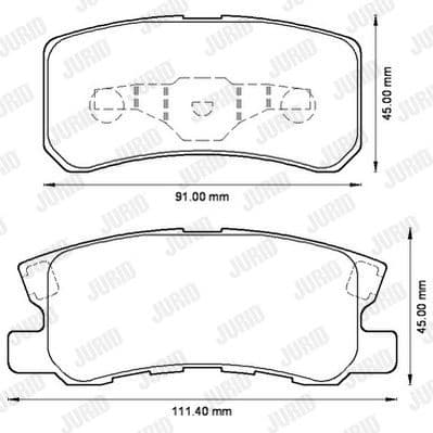 Brake Pad Set, disc brake 572498J