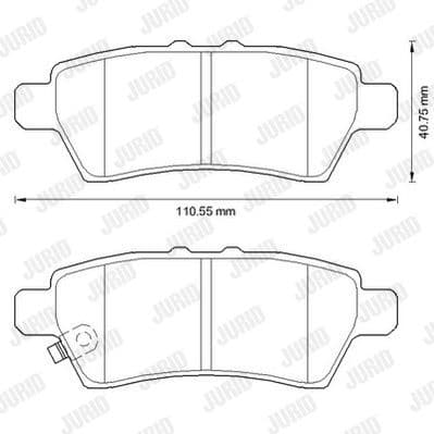 Brake Pad Set, disc brake 572610J
