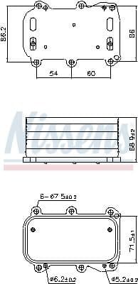 Oil Cooler, engine oil 91253 - image 5