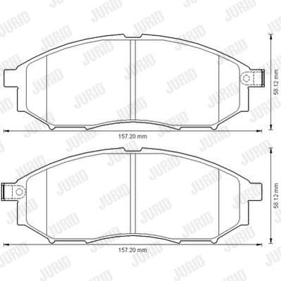 Brake Pad Set, disc brake 572575J