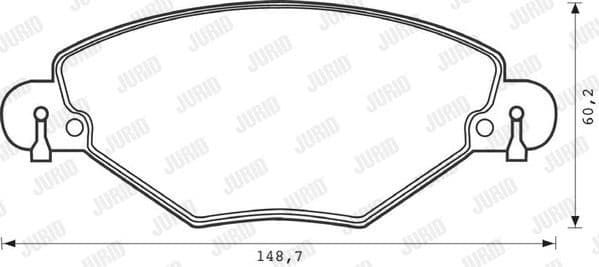 Brake Pad Set, disc brake 573027J