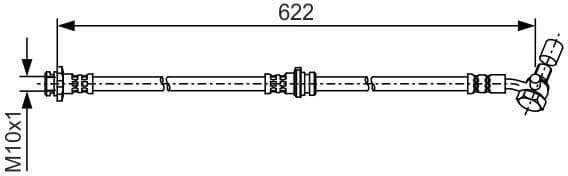 Brake Hose 1 987 481 A39 - image 5