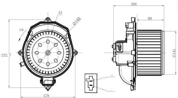 Interior Blower EASY FIT 34269