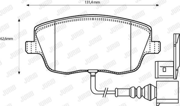 Brake Pad Set, disc brake 573127J - image 2