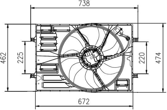 Fan, engine cooling 47950