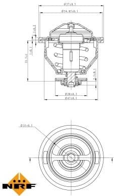 Thermostat, coolant EASY FIT 725140