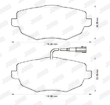 Brake Pad Set, disc brake 573211J - image 2