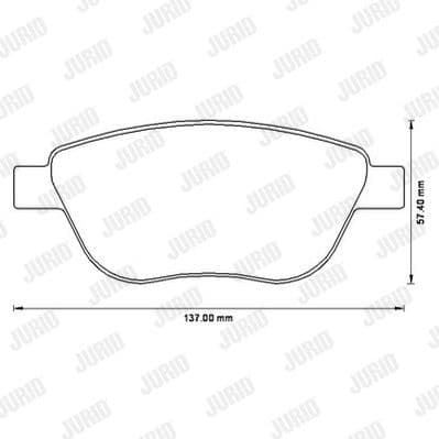 Brake Pad Set, disc brake 573205J
