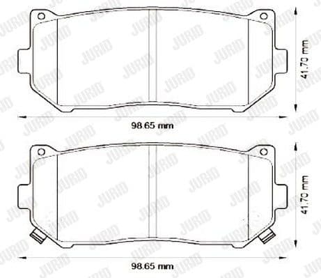 Brake Pad Set, disc brake 572556J - image 2