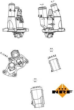 Thermostat, coolant EASY FIT 725048