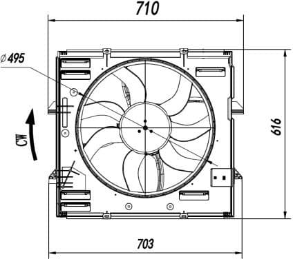 Fan, engine cooling 47921