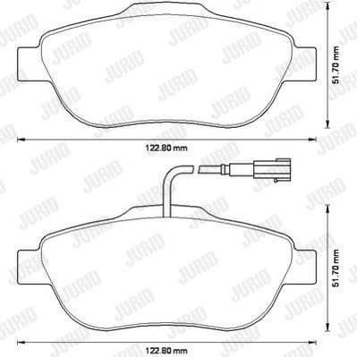 Brake Pad Set, disc brake 573266J