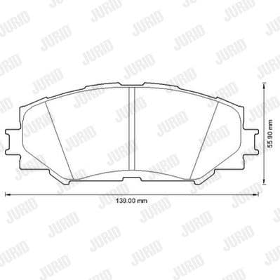 Brake Pad Set, disc brake 572598J