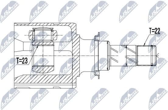 Joint Kit, drive shaft NPW-PL-045 - image 2