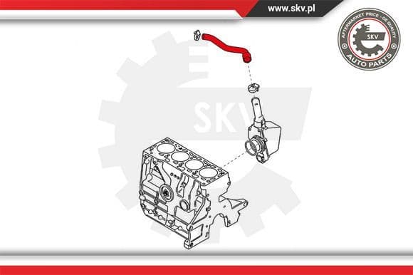 Hose, crankcase ventilation 24SKV609 - image 4