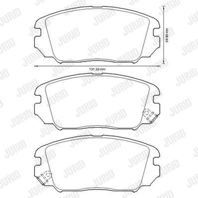 Brake Pad Set, disc brake 572616J - image 2