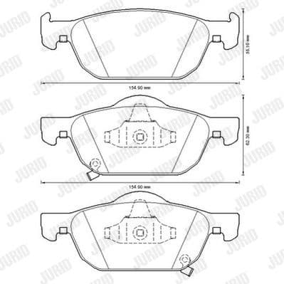 Brake Pad Set, disc brake 572624J