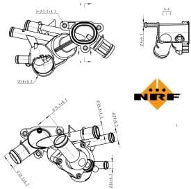 Thermostat, coolant EASY FIT 725145