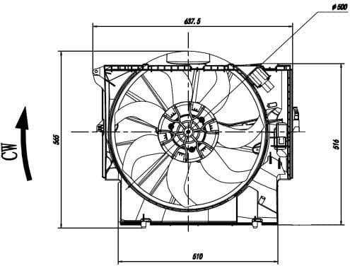 Fan, engine cooling 47923