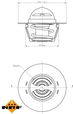 Thermostat, coolant 725128