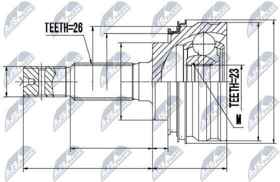 Joint Kit, drive shaft NPZ-TY-005 - image 2