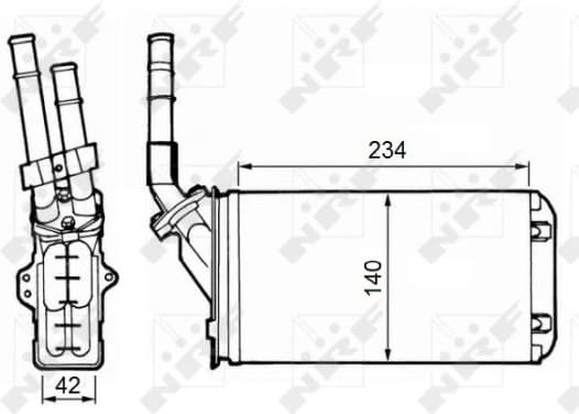 Heat Exchanger, interior heating 58643