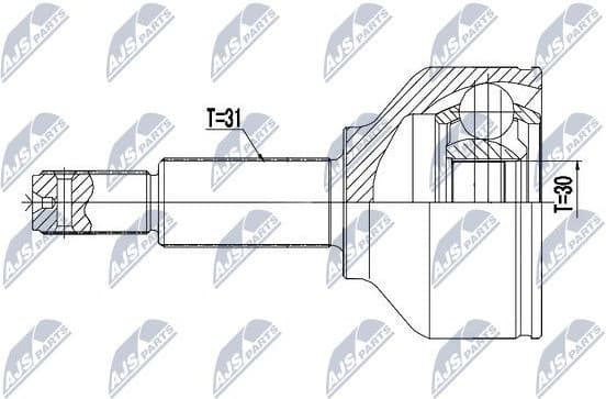 CV joint outer NPZ-FR-053 - image 2