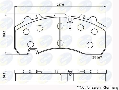 Brake Pad Set, disc brake CBP9063MK