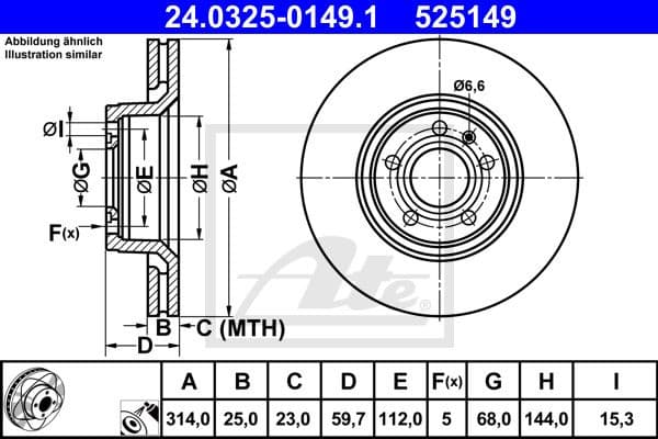 Brake Disc PowerDisc 24032501491