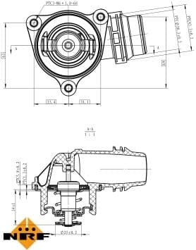 Thermostat, coolant EASY FIT 725222