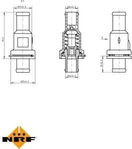 Thermostat, coolant 725166